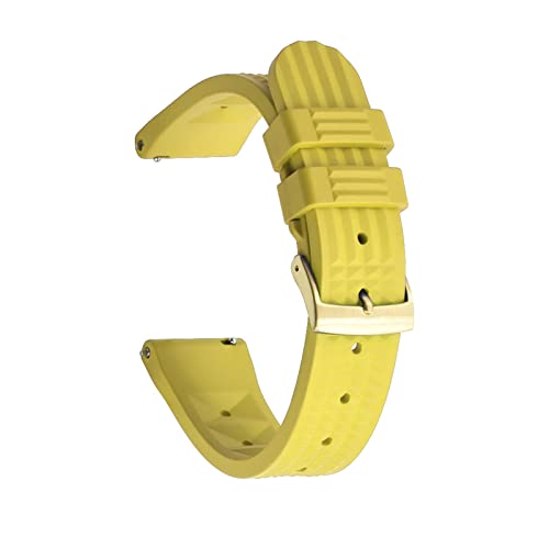 Diving Watch Band Fit For Waffle Rubber Strap 20mm 22mm Stainless Steel Buckle For Each Brand Watches Accessories
