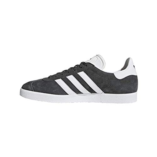 Image of adidas Originals Gazelle Foundation Dark Grey Heather Solid Grey /White /Gold Metallic 12