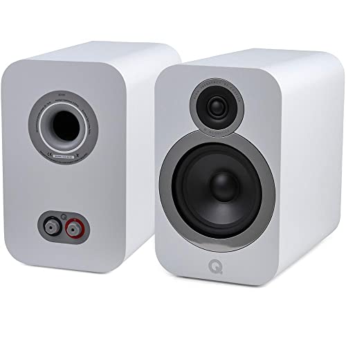 Q Acoustics 3030i Blanc Enceintes Bibliothèques (la Paire) - Les Beatles, Paul McCartney, John Lennon, RIngo Starr, George Harrison Q Acoustics 3030i Blanc Enceintes Bibliothèques (la Paire) – Image 3