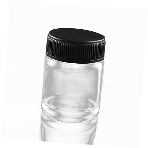 WHAMVOX 22Cc Airbrush Glass Bottles with Caps Professional Clear Paint Jars for Feed Airbrushes Compatible with Master Badger for Paint Storage and Mixing