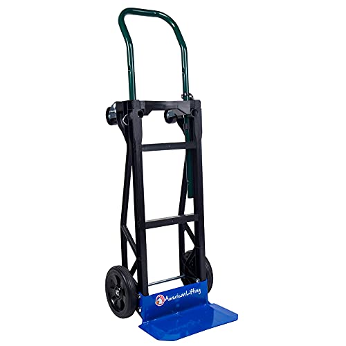 American Lifting AL8400 400 Lb Capacity Ultra Lightweight Super Strong Nylon Convertible Hand Truck & Dolly thumb #3