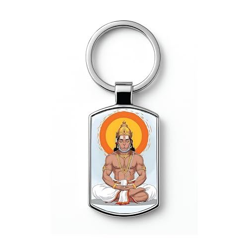 Image of Stylish Metal Keychains with Permanent Glossy Print - Inspirational Quotes & Spiritual Designs - Perfect Key chains for loved ones, Personal Use, Gifts & Return Gifts