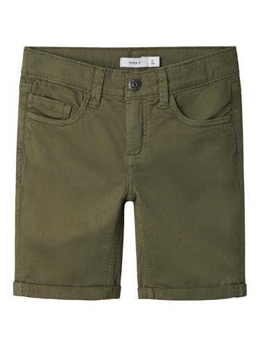 Name IT Jungen Nkmsilas Isak L TWI Shorts 3122-Mf Tb, Deep Lichen Green,...