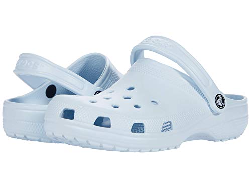 Image of crocs unisex child Kids' Classic | Slip on Shoes for Boys and Girls Water Shoes Clog, Mineral Blue, 6 Big Kid US