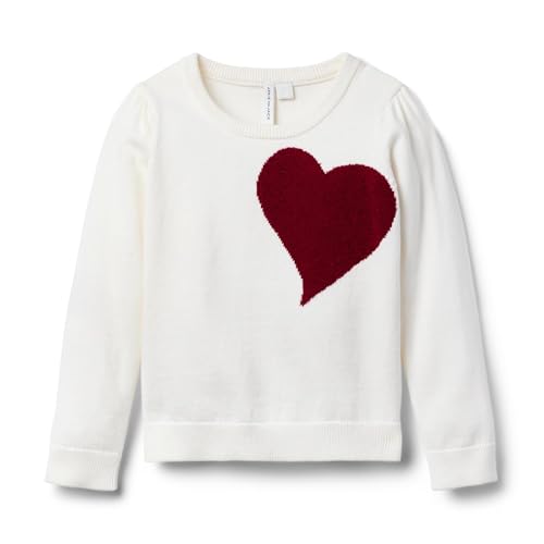 Janie and Jack Girls' Heart Pullover Sweater (Toddler/Little Big Kid)