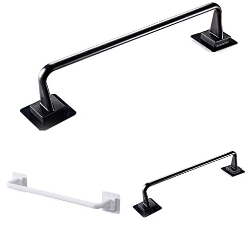Self Adhesive toalha titular da vara Bar Recados Toalha de banho Rail Rack para Cozinha de banho - 3