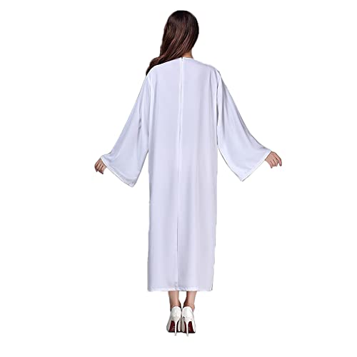BLESSUME Church Clergy White Choir Robe Liturgical Praise Worship Dance Dress Long Sleeves2