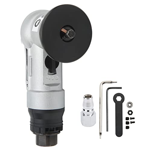 Mini Pneumatic Chamfering Machine, Portable Handheld 45 Degree Arc Pneumatic Beveling Tool with Alloy Steel Baffle and Safety Belt Buckle, Angle Grinder Tool for Trimming and Deburring(JP)