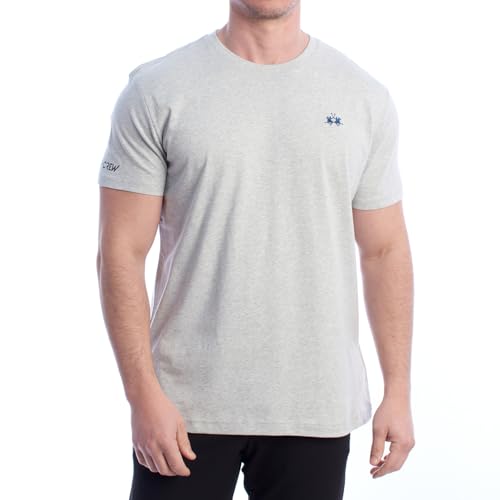 T-Shirt La Martina Homme Manches Courtes XMR010-JS206 Finition Premium Coupe Droite