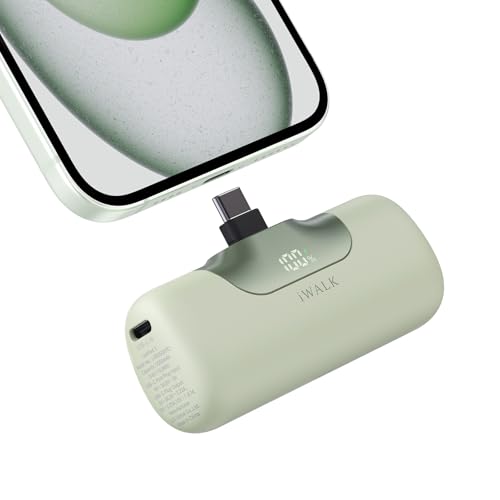 iWALK Power Bank Portátil 5500mAh de Nueva Generación - Cargador Rápido 22.5W USB-C,Batería Externa Compacta para iPhone 17/16/15 Plus/Pro MAX,iPad,Samsung Galaxy S25/S24/S23 y Dispositivos Android