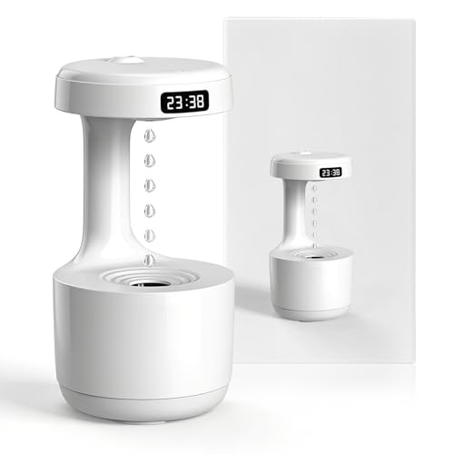 Image of Anti Gravity Smart Air Humidifier, 800ml Cool Mist LED Quiet Humidifier Indoor Bedroom Office for Gift Men Women Ladies
