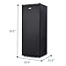 Commercial Cool Upright Freezer, Stand Up Freezer 6 Cu Ft with Reversible Door, Black