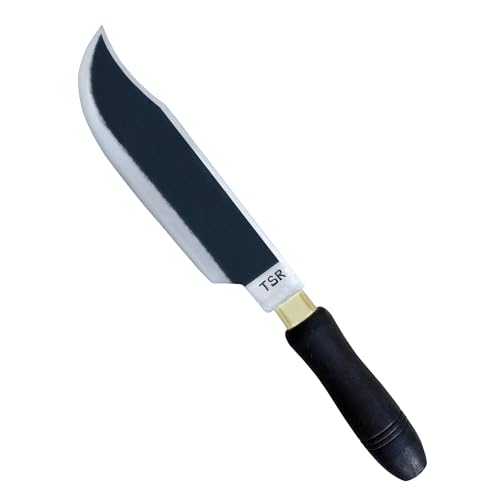 Image of QATHAAL Brand Meat and Fish Cutter Cleaver Chopping Knife Chef Butcher Multipurpose Use for Home Kitchen and Restaurant /Wooden Handle Iron Chef Knife