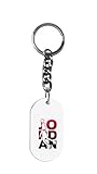 Hat Shark Basketball Sports Athletic Player - 3D Color Printed Metal Ring Key Chain Keychain (Jordan #23)