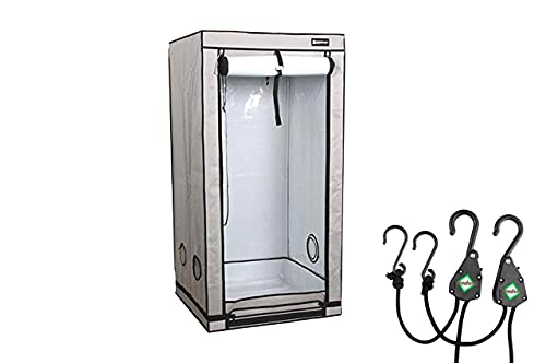 TRAFIKA Digitalthermometer: Raumklima-Thermometer mit Hygrometer / 2,5m-Sonde/ Großer grüner LED Bildschirm / Temperatur Feuchtigkeitsmessgerät Growzelten / GrowBox
