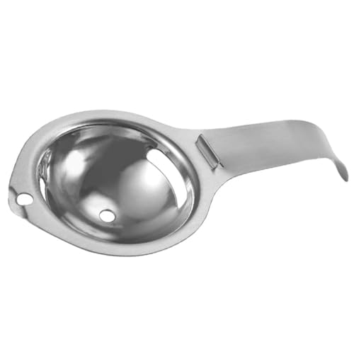MAGICLULU Stainless Steel Egg Separator for Yolk and Multi Functional Kitchen Gadget with Ergonomic Handle for Baking and Cooking Efficient Egg Separator Tool