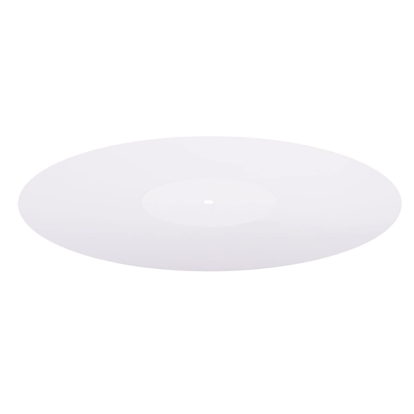 LALAFINA 1Pc Vinyl Record Protective Mat Acrylic Turntable Accessory for Cleaner Sound Vibration Control Slipmat White Cost for Vinyl Enthusiasts