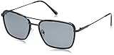 Polarisierte Sonnenbrille Herren Männer Tony Stark Edith Retro Vintage Groß Brille Schwarz Festival Hippie Sport Biker Fahrrad Ski TAC Cat 3 Linse Cazal UV Schutz Sportbrille