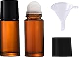 Photo Gallery hehglng 2 flaconi a rullo in vetro marrone per oli essenziali, ricaricabili, vuoti, per deodoranti, deodoranti, cosmetici, per la cura della persona, profumi, cosmetici (50 ml) Photo Gallery hehglng 2 flaconi a rullo in vetro marrone per oli essenziali, ricaricabili, vuoti, per deodoranti, deodoranti, cosmetici, per la cura della persona, profumi, cosmetici (50 ml)