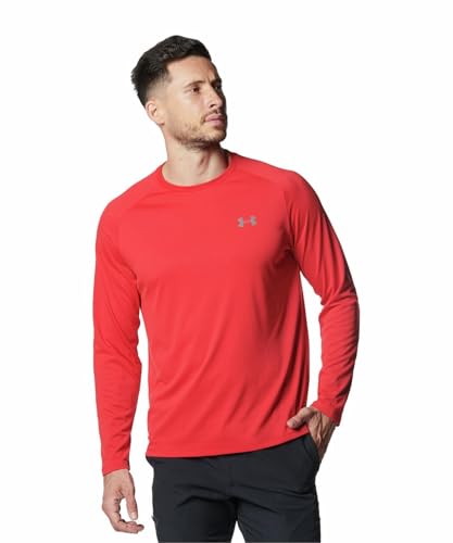 [アンダーアーマー] UAテック2.0 ロングスリーブ Red LGの商品画像（Amazon）