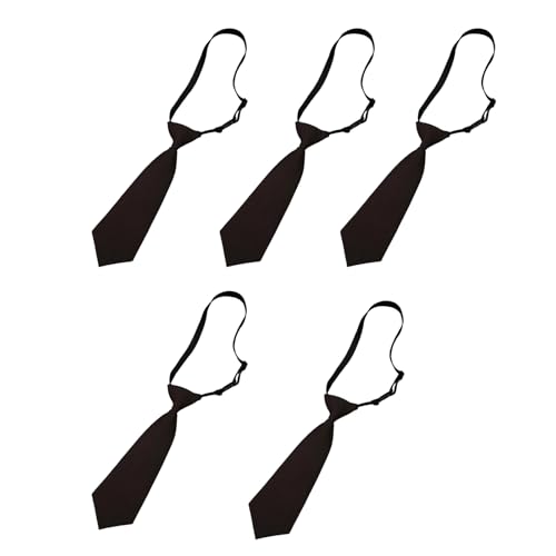 WEISUYUUS 5pieces Stylish School Tie Wedding Uniform Accessories Fashion Tie for Party Professional Accessory