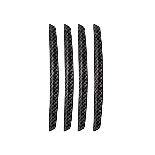 4 Protecteurs De Bord De Porte Fibre Carbone Noire - Autocollants Anti-Rayures Voiture