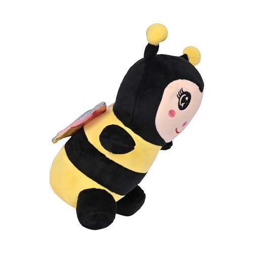 Image of BESTIES Adorable Cute Bee Soft Toy - Soft Plush Bee Toys, Stuffed Plush Animal Toy, Fluffy Soft Toys for Girls, Boys, Kids, Huggable Plush Toys - 24 cm (Yellow)