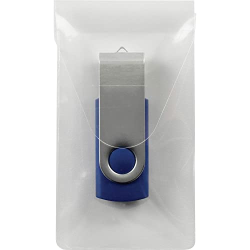 Smead Pochette USB Auto-Adhésive Poly, Cristal Clair, 6 par Paquet (68150)