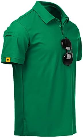 ZITY Mens Polo Shirt Short Sleeve Sports Golf Tennis T-Shirt 012-Viridian M