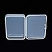 AKOAK Clear Polypropylene Rectangle Mini Storage Containers Box with Hinged Lid for Card,Accessories,Crafts,Learning Supplies,Screws,Drills,Battery,4.8