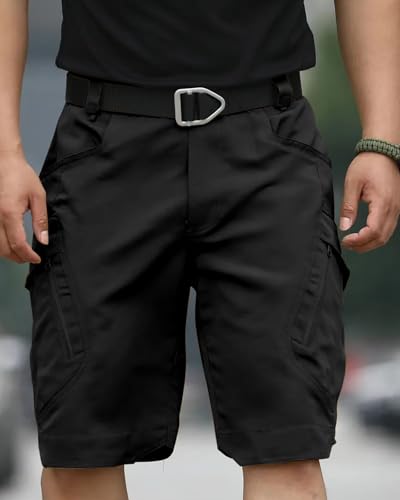 Men's Cargo Shorts Waterproof Quick Dry Outdoor Tactical Hiking Shorts for Casual Camping & Work Multi Pockets (No Belt) - Image 2