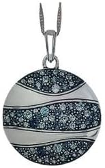 Brighton Crystal Passage Round Blue Silver Necklace $98 NWT