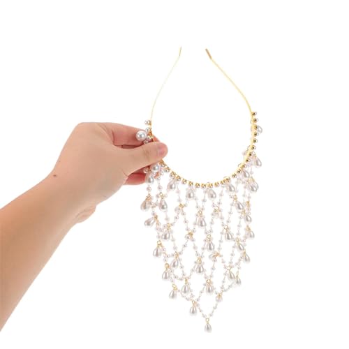 Bandeau perles boheme vintage pour coiffure mariee romantique - 4