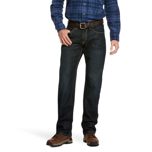 Image of Ariat Rebar M5 Straight DuraStretch Edge Straight Leg Jean 29W x 32L Cobalt