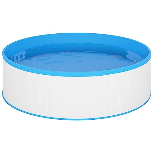 vidaXL Piscina Fuori Terra Vasca da Giardino Robusta Resistente Famiglia Divertimento Acqua 350x90...