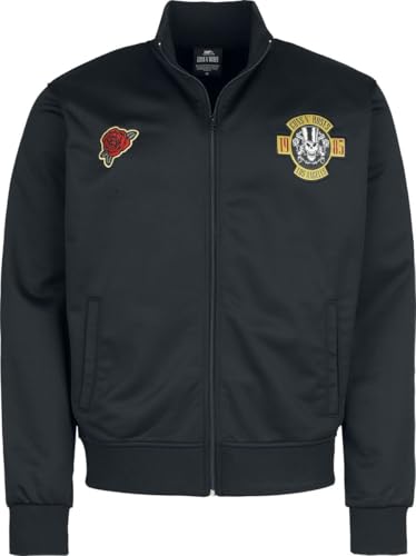 Guns N' Roses Trackjacket noir homme - Veste zippée rock et haut de survêtement de football