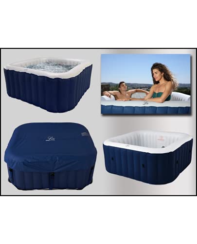 Arredo Minipiscina Idromassaggio Autogonfiante con Riscaldatore e Telecomando Multifunzione (Minipiscina Spa Turtle)