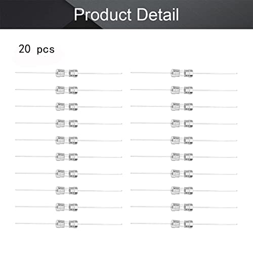 Fielect 20Pcs Fast Blow Fuse 250V 1A Fast Blow Axial Lead Fuse Glass Tube Fuses 3.6x10mm