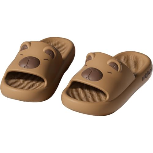Cartoon Capybara Slides for Women Men Comfortable Slippers Slides Non-Slip Shower Shoes Soft House Shoes for Indoor & Outdoor