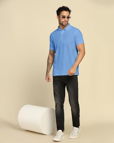 Image of VastraVibes Men's Polo Regular Fit T-Shirt