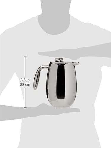 Miniatura 10 de Cafetera de prensa térmica Columbia para tazas de 6oz de acero inoxidable Plateado
