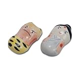 ふくべ屋 美濃焼 桃太郎とオニの箸置き 2個セット陶器製 こどもの日の食卓に 端午の節句の贈り物にも