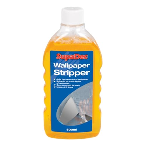 SupaDec Wallpaper Stripper – 500ml | Concentrated Wallpaper Remover Solution | Makes Up to 25 litres | Removes Most Types of Wallpaper | Effective & Easy Removal Wallpaper Stripper