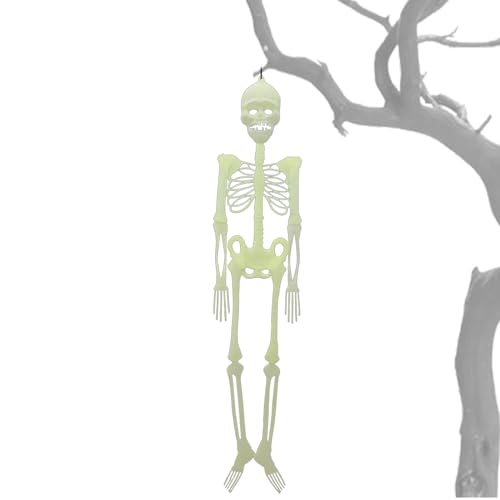 Skelette Für Halloween,152 cm Leuchtende Realistische Knochen Mit Nachleuchten - Aufhängbares...