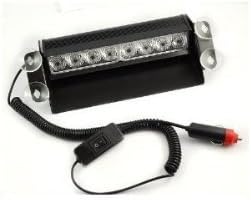 ZHOL® 8 LED Visor Dashboard Emergency Strobe Lights Red/White