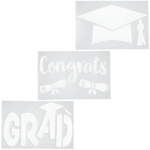 Graduation Yard Stencils 3 Pieces