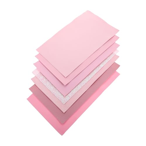 Feuilles de cuir synthétique rose Gogogmee 20x33 cm pour maroquinerie et couture DIY