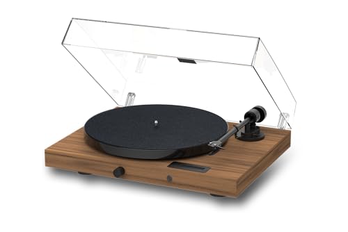 Pro-Ject Jukebox E1 et Speaker Box 5 Set Turntable System – Table tournante avec boîtiers – Bluetooth, Tout en Un, Facile à Installer – Noyer - Les Beatles, Paul McCartney, John Lennon, RIngo Starr, George Harrison Pro-Ject Jukebox E1 et Speaker Box 5 Set Turntable System - Table tournante avec boîtiers - Bluetooth, Tout en Un, Facile à Installer - Noyer – Image 3