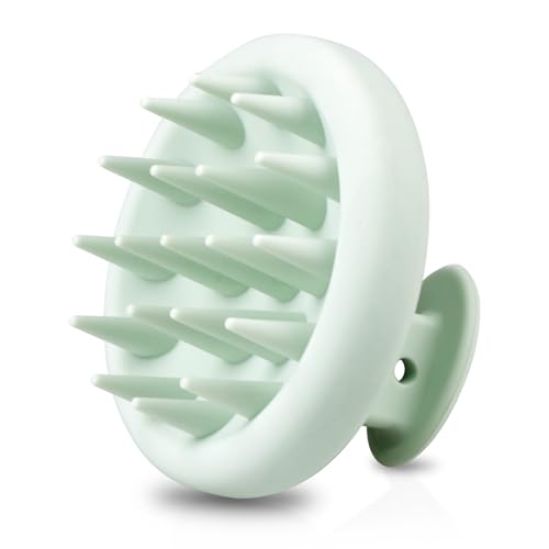 BEAUTLOHAS. Scalp Massager Shampoo Brush, Scalp Massager Hair Growth & Dandruff Removal, Scrubber Scalp with Soft Silicone Bristles, Wet&Dry ‌Hair Brush for All (Mint Green)
