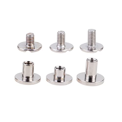 DIYEAH 30piezas Remaches Para y Manualidades Fijaciones Para y Cinturones Plata